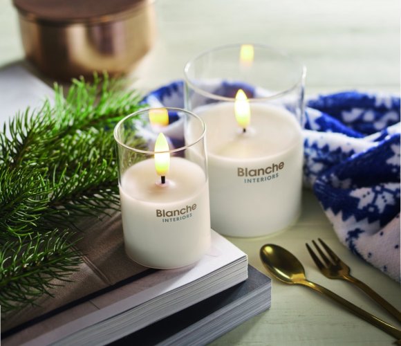 LED svíčka ve skle