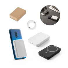 AMPERE 5. 5 000 mAh magnetická power banka s 15 W superrýchlou bezdrôtovou nabíjačkou v recyklovaného ABS-a (100% rABS)