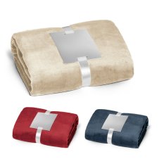 DYLEAF. Flísová deka s páskou na personalizáciu z (240 g/m²)