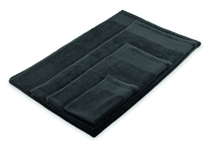 Bavlněný ručník na ruce - Umístění a max. velikost potisku: STRIP LEFT, 50x200mm, Typ potisku a počet barev: Sítotiskový transfer, 6 barev, Počet kusů: 2000