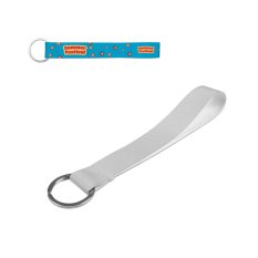 SLOUGH. Šnúrka na krk SUBLIMAČNÁ SKRATKA II (20 mm) z recyklovaného polyesteru (100 % rPET) s krúžkom s priemerom 32 mm