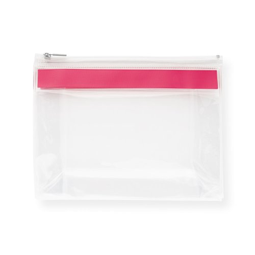 CHASTAIN. Priehľadné EVA puzdro so zipsom - Umiestnenie potlače: Predný, Typ potlače: Sieťotlač (plast, papier) (max. 1 farba, 100 x 50mm), Počet farieb potlače: 1 farba, Počet kusov: 1