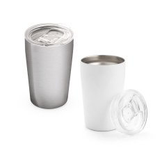 SLIDER. Dvouplášťový sublimační cestovní hrnek z nerezové oceli 380 ml