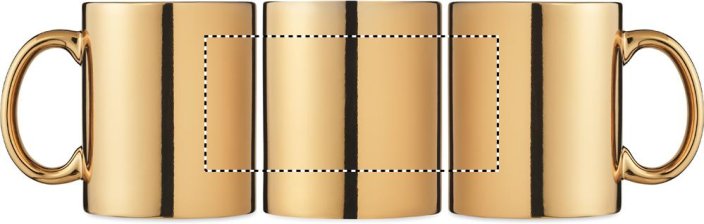 Keramický hrnek metalický