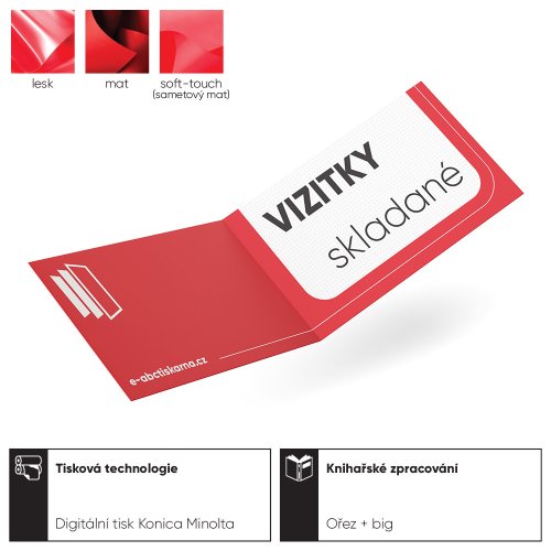 Skladané vizitky Skladané vizitky