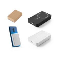 AMPERE 10. 10 000 mAh magnetická power banka s 15 W superrýchlou bezdrôtovou nabíjačkou v recyklovaného ABS-a (100% rABS)