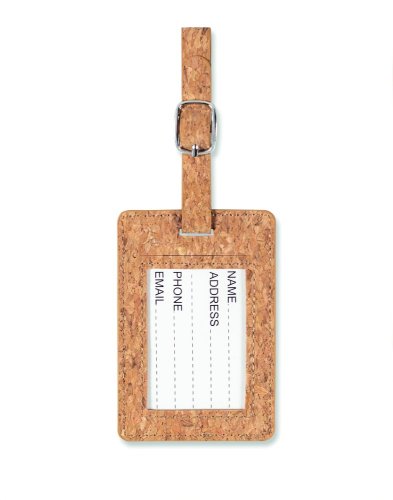 Korková visačka na zavazadla - Umístění potisku: DIGITAL INLAY, Typ potisku: Vložený digitální tisk (Plnobarevně, 45x60mm), Počet barev potisku: Plnobarevně, Počet kusů: 600