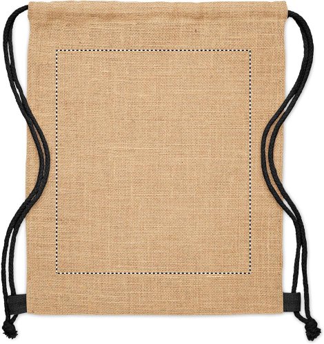 Jutový stahovací batoh