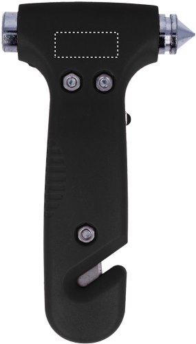 3 v 1 Nouzové kladivo - Umístění potisku: FRONT BARREL, Typ potisku: Tamponový tisk (max. 2 barvy, 30x20mm), Počet barev potisku: 1 barva, Počet kusů: 10