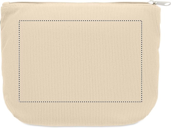 Manšestrová kosmetická taška