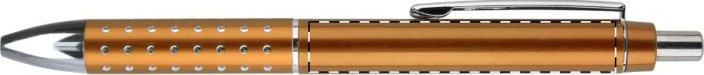 Olimpia kuličkové pero - Typ potisku a počet barev: Tampontisk, 4 barvy, Umístění a max. velikost potisku: Na tělo pro praváka, 55 x 6, Počet kusů: 75