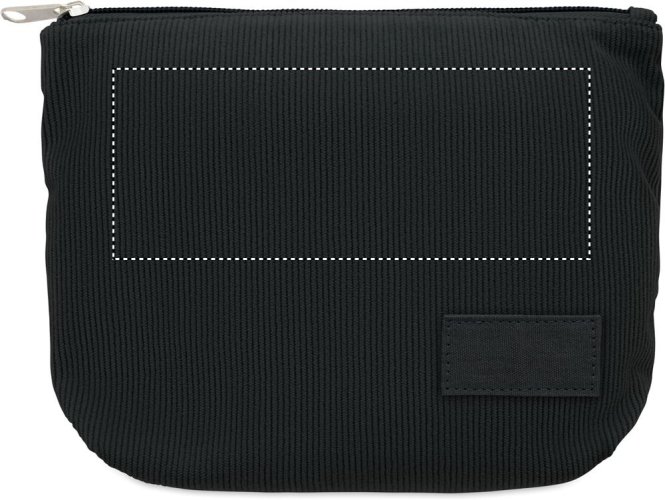 Manšestrová kosmetická taška