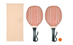 Sada na plážový tenis ze dřeva