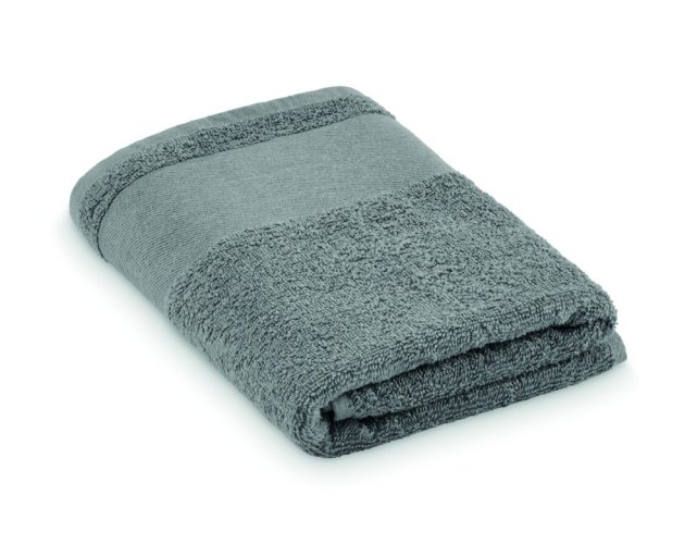 Bavlněný ručník na ruce - Umístění a max. velikost potisku: STRIP LEFT, 50x200mm, Typ potisku a počet barev: Sítotiskový transfer, 6 barev, Počet kusů: 2000