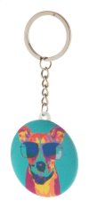 KeyBadge RPET Mini RPET placka přívěšek na klíče