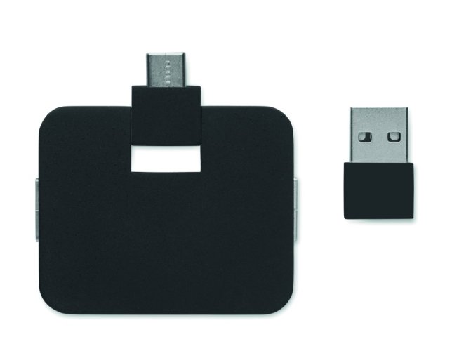 4portový USB rozbočovač - Umiestnenie potlače: TOP, Typ potlače: Tampontisk (max. 4 farby, 20x40mm), Počet farieb potlače: 1 farba, Počet kusov: 60