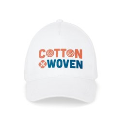 ASHTON. 100 % čiapka z bavlny (260 g/m²) s 5 panelmi