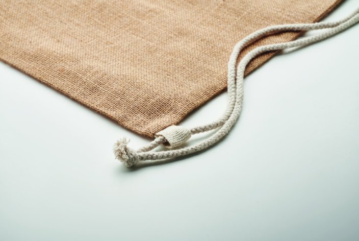 Jutový stahovací batoh