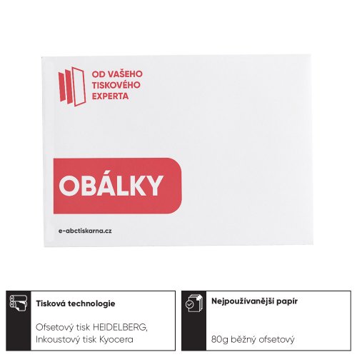 Obálky - Formát: DL samolepící s páskou (zavírání delší strana)