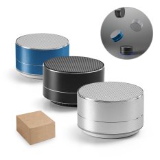 FLOREY. Přenosný 3W reproduktor s 3h výdrží baterie ze recyklovaného hliníku (100% rAL) a recyklovaného ABS (100% rABS)