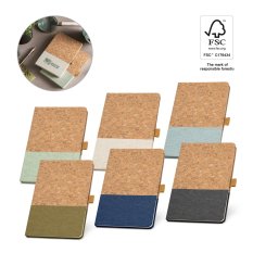 KLEE. Zápisník A5 z korku a ľanu s linajkovanými listami