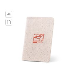 ORGANIC SOFT. Poznámkový blok A6 s flexibilným obalom vyrobený z organickej hmoty (80%)