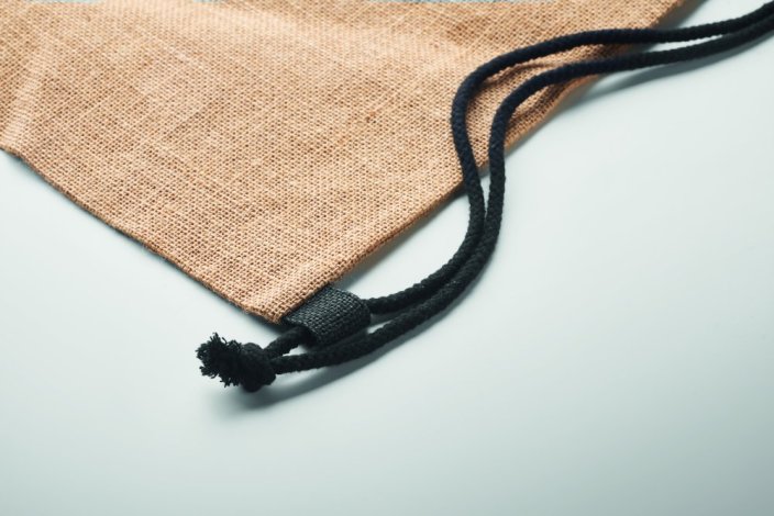 Jutový stahovací batoh