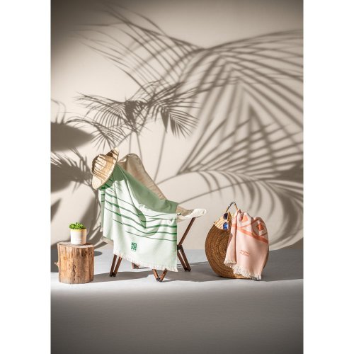 CAPLAN. Multifunkční ručník (260 g/m²) vyrobený z lehké a odolné bavlny (90 %) a recyklované bavlny (10 %)