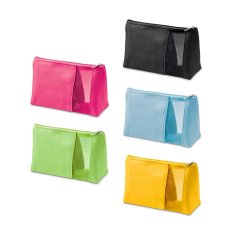 ANNIE. Kozmetická taška z mikrovlákna a sieťoviny