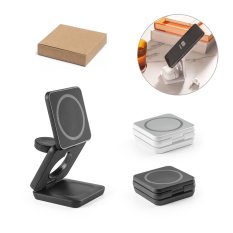 BROGLIE. Super rýchla 15W magnetická bezdrôtová nabíjačka 4v1 v recyklovaného ABS-a (100% rABS)