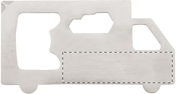 Bessito multifunkční nářadí - Umístění a max. velikost potisku: Přední strana - uprostřed, 15 x 10, Typ potisku a počet barev: Tampontisk, 2 barvy, Počet kusů: 450