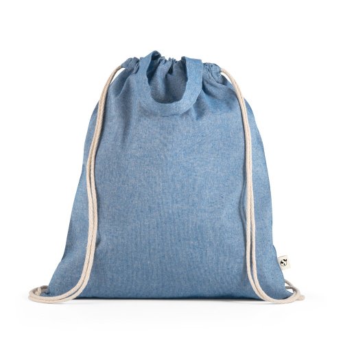 RISSANI. Taška so šnúrkou z recyklovanej bavlny (70 %) a polyester (30 % rPET) (140 g/m²)