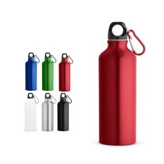 RE-LANDSCAPE M. Recyklovaná hliníková fľaša (100% rAL) s karabínkou 530 ml