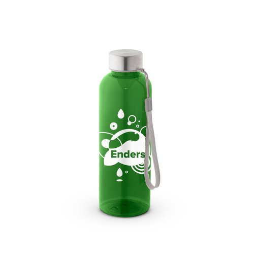 ENDERS M. Recyklovaného PET (100% rPET) fľaša s lesklým priesvitným povrchom 600 ml