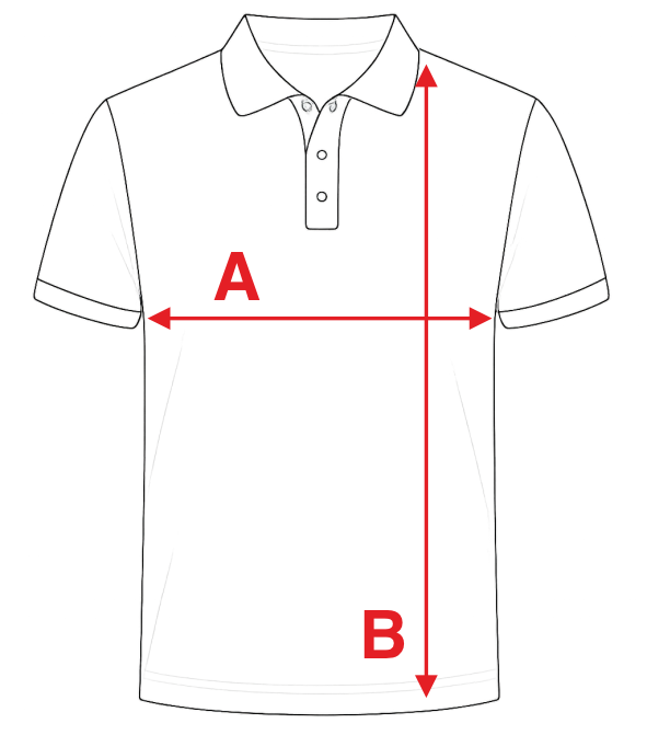 Polo – rozměry A a B